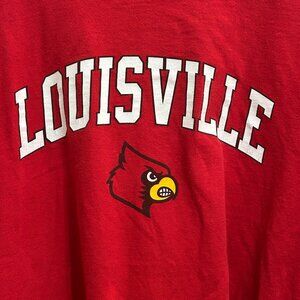 Louisville Cardinals University of UofL Red NCAA T-Shirt Men's Size M